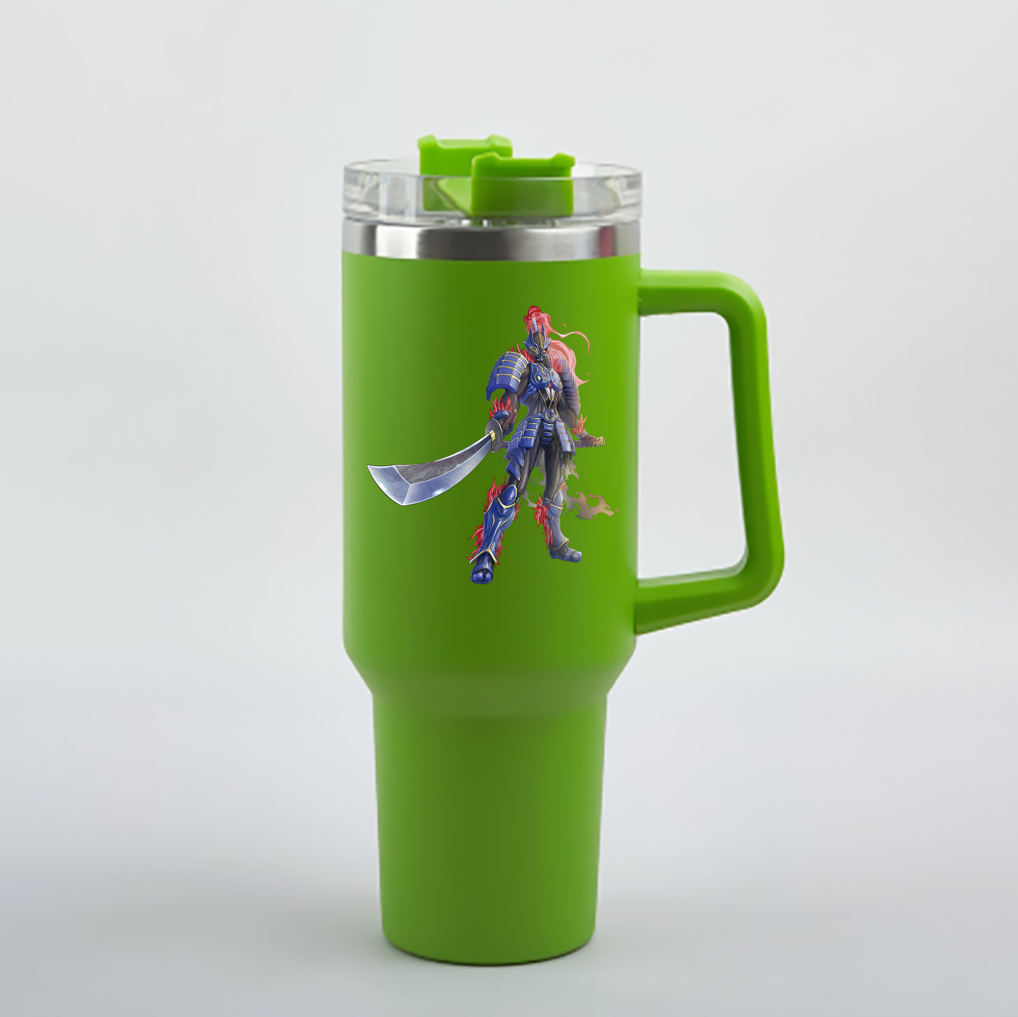 （画像用） ウルトラマン Ultraman 1200mL車用タンブラー - クリスタルステッカー（プラスチックストロー付き）